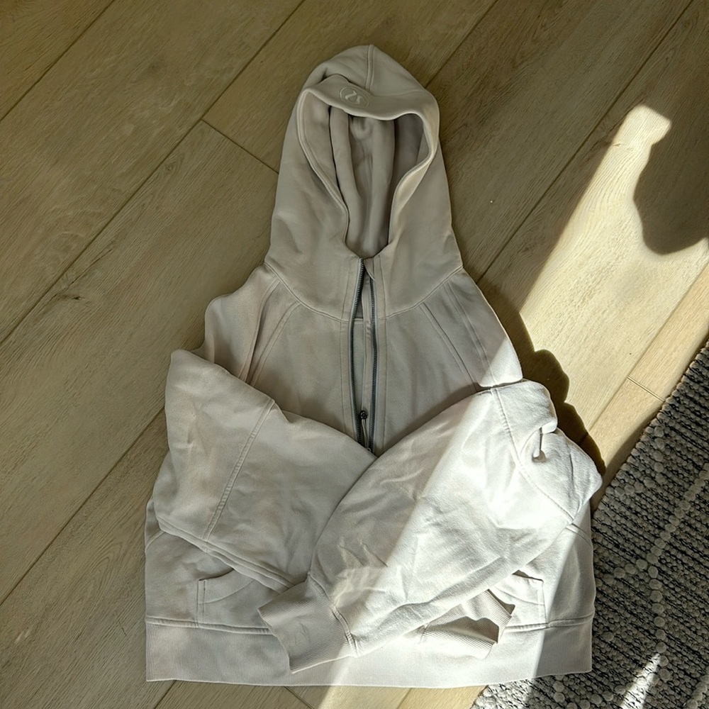 lululemon athletica Cream Zip-Up Hoodie